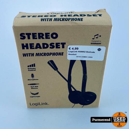 LogiLink HS0052 Bedrade Headset, Audio, Tv en Foto, Koptelefoons, Zo goed als nieuw