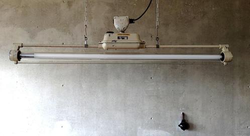 Vintage dimbare industriële lamp met dimbaar led, Huis en Inrichting, Lampen | Hanglampen, Nieuw, 75 cm of meer, Glas, Ophalen