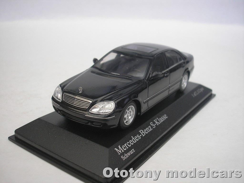 Mercedes Benz S-Class 1998 Zwart 1/43 Minichamps, Ophalen of Verzenden, Nieuw, Auto, MiniChamps