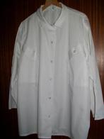 carnavalskleding witte jasschort EL drukknopen 2 zakken, Carnaval, Overige maten, Ophalen of Verzenden, Zo goed als nieuw