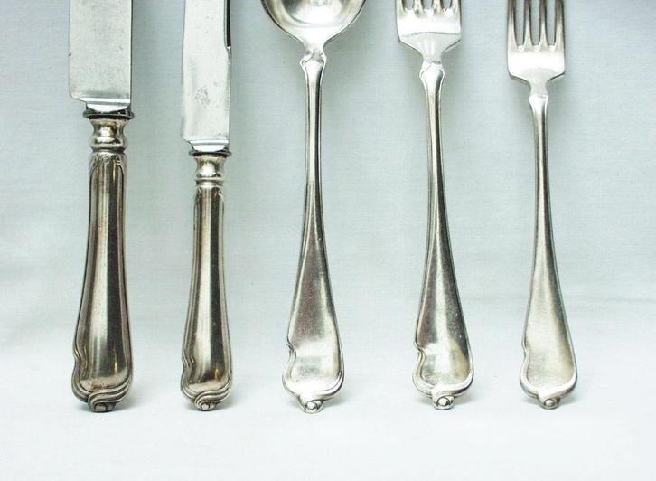 Art Nouveau Bestek - 57 st. - KRUPP., Antiek en Kunst, Antiek | Bestek, Ophalen of Verzenden