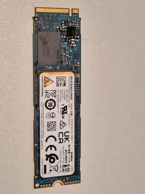 Toshiba 512GB Nvme SSD 2280 Pcie Gen 4 x 4, Computers en Software, Harde schijven, Gebruikt, Laptop, Intern, SSD, Overige aansluitingen