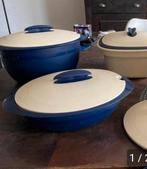 NIEUW 2 Tupperware schalen met deksel, Huis en Inrichting, Ophalen of Verzenden, Nieuw, Blauw, Schaal