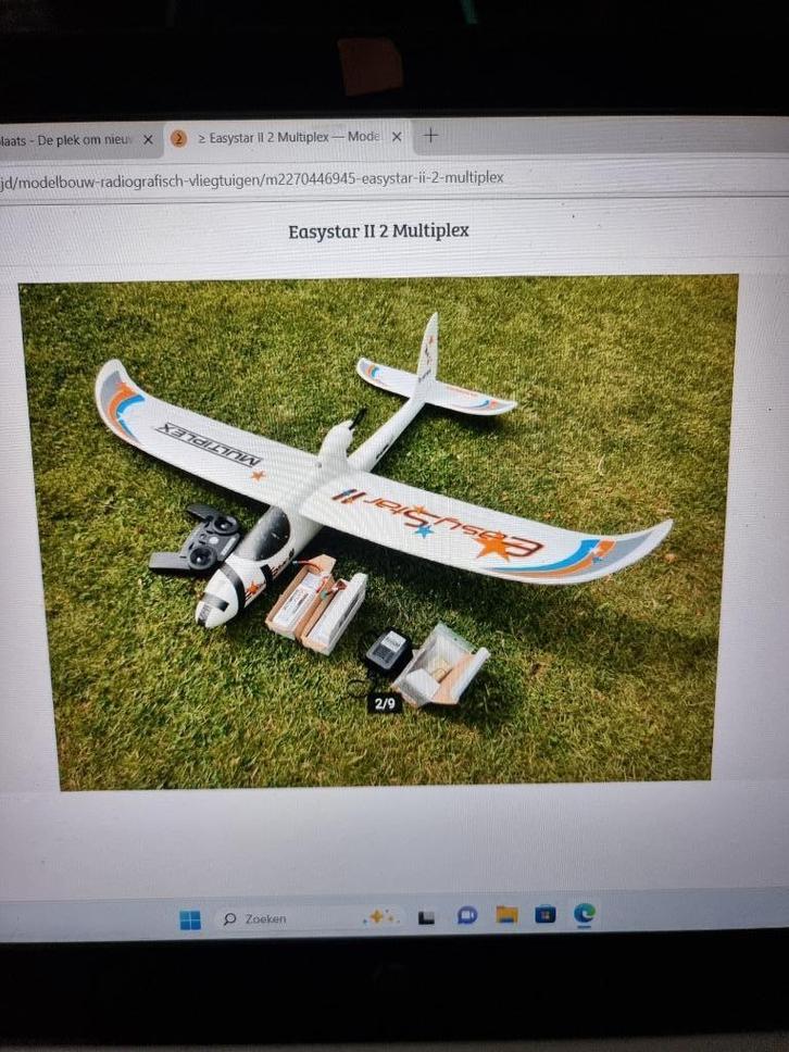 multiplex easystar, Hobby en Vrije tijd, Modelbouw | Radiografisch | Vliegtuigen, Gebruikt, Elektro, RTF (Ready to Fly), Ophalen