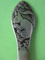 (KB4889) Kinderbestek Eekhoorn dwarslepel (model 1), Ophalen of Verzenden, Gebruikt