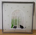 Raamhanger 3 Zwarte Katten in Raam - Coos Storm, Gebruikt, Ophalen of Verzenden, Nvt, Nvt