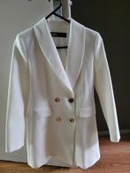 Zara Blazer kleur wit ZGAN maat S, Ophalen of Verzenden, Zo goed als nieuw, Jasje, Maat 36 (S)