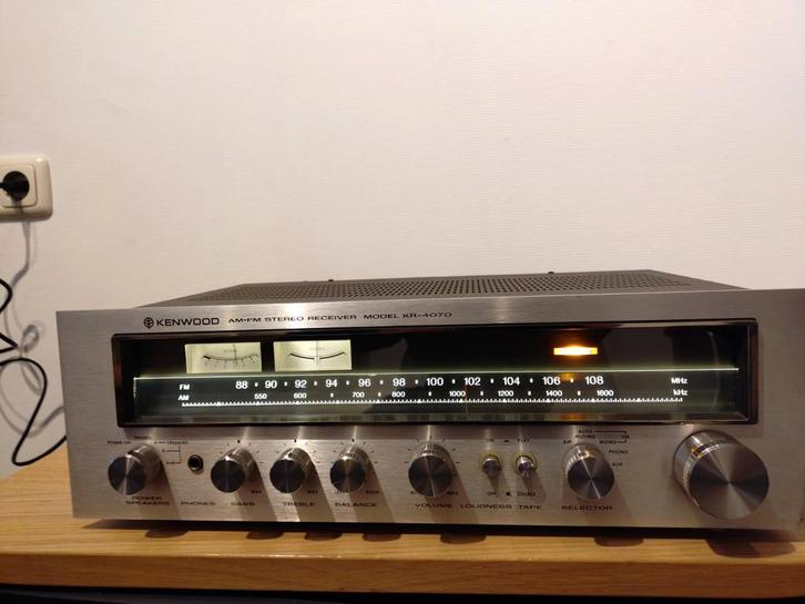 Kenwood KR-4070 stereo receiver., Audio, Tv en Foto, Versterkers en Receivers, Minder dan 60 watt, Overige merken, Ophalen of Verzenden