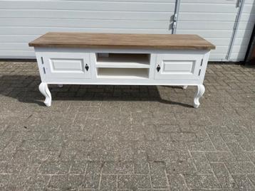 Tv-meubel  Queen Ann 160cm Massief Teak blad & white-wash beschikbaar voor biedingen
