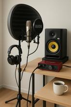 Opnameset: RØDE NT1-A + Aston Halo + Focusrite + KRK Rokit 8, Ophalen, Gebruikt, Studiomicrofoon