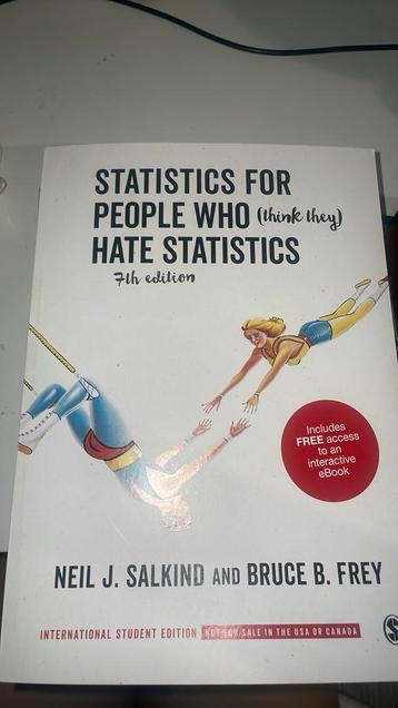 Statistics for people who hate statistics - Salkind & Frey beschikbaar voor biedingen