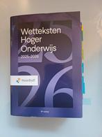 Wetteksten Hoger Onderwijs 2025/2026, Boeken, Informatica en Computer, Ophalen of Verzenden, Zo goed als nieuw, Vakgebied of Industrie
