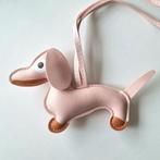 Tashanger teckel sleutelhanger hondje nepleer keychain dog, Verzenden, Nieuw