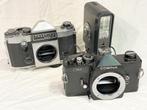 Praktica STL met flits of Cosina CMM -> 9,99€ / stuk (body), Ophalen of Verzenden, Compact, Overige Merken