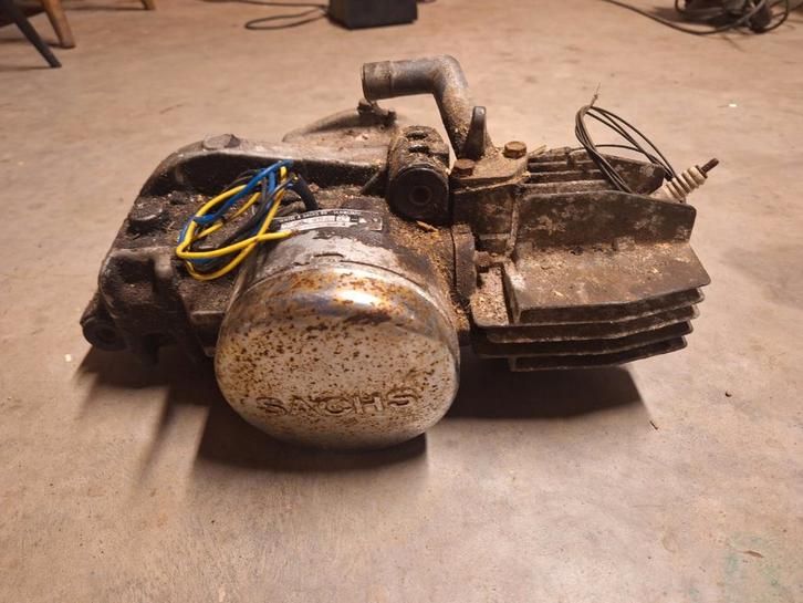 Sachs 504/1a motorblok oldtimer brommer 47cc Batavus Sparta, Fietsen en Brommers, Brommeronderdelen | Oldtimers, Gebruikt, Batavus