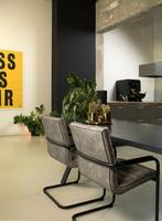 Mii Giovanni vergaderstoel / eetkamerstoel Grey of Cognac, Huis en Inrichting, Stoelen, Mii, Nieuw, Ophalen of Verzenden, Industriestraat 5