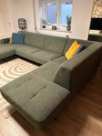 Montel Hoekbank - Stof Leaf 162 Forest - 360x226 cm, Huis en Inrichting, Banken | Bankstellen, 100 tot 125 cm, Hoekbank, 300 cm of meer
