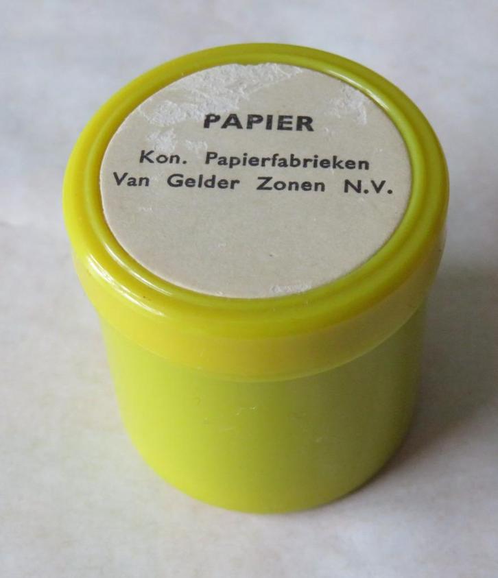 Oude filmstrook papierwinning bij Van Gelder Zonen N.V., Verzamelen, Merken en Reclamevoorwerpen, Gebruikt, Overige typen, Ophalen of Verzenden