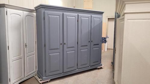 Kledingkasten brocante garderobe slaapkamerkast, linnenkast, Huis en Inrichting, Kasten | Kledingkasten, Zo goed als nieuw, 200 cm of meer