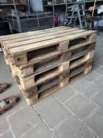 5 stuks gebruikte pallets, Doe-het-zelf en Verbouw, Hout en Planken, Ophalen, Gebruikt, Pallet, Minder dan 200 cm