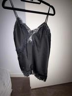 Zara lingerie top zwart satijn kant maat S nieuw, Ophalen of Verzenden, Zwart, BH