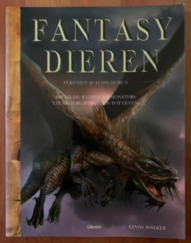 Fantasy dieren tekenen & schilderen; Kevin Walker; wezens, Boeken, Hobby en Vrije tijd, Zo goed als nieuw, Tekenen en Schilderen
