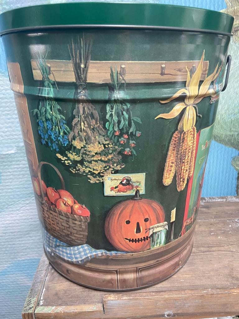 Vintage (popcorn) blik van Bertels Can Company, Ophalen