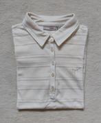Mexx Sport poloshirt wit met goudkleurige lijntjes, Kleding | Dames, Sportkleding, Maat 38/40 (M), Mexx, Wit, Ophalen of Verzenden