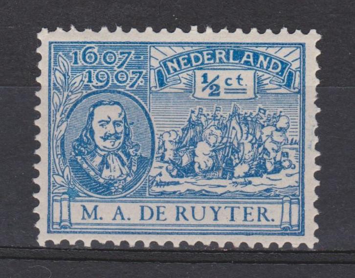 NVPH 87 Postfris de Ruyter 1907 OUD NEDERLAND p/stuk, Postzegels en Munten, Postzegels | Nederland, Postfris, T/m 1940, Verzenden