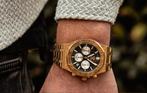 Hodler Montreaux Gold Horloge - Stijlvol en Elegant, Sieraden, Tassen en Uiterlijk, Horloges | Heren, Overige merken, Polshorloge