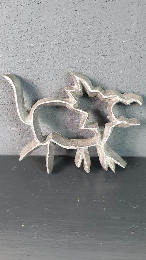 Aluminium onderzetter Hond klein, Teun Kees Design. 7A11, Huis en Inrichting, Woonaccessoires | Onderzetters, Gebruikt, Glas of Kopje