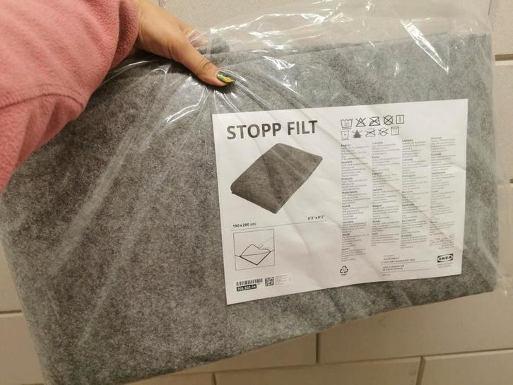 Ikea Ondertapijt 190x280cm met antislip, Huis en Inrichting, Stoffering | Tapijten en Kleden, Nieuw, 150 tot 200 cm, 200 cm of meer