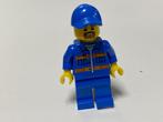 Lego nieuwe Minifiguur CTY0556 Blauw jasje oranje strepen, Ophalen of Verzenden, Nieuw, Losse stenen, Lego