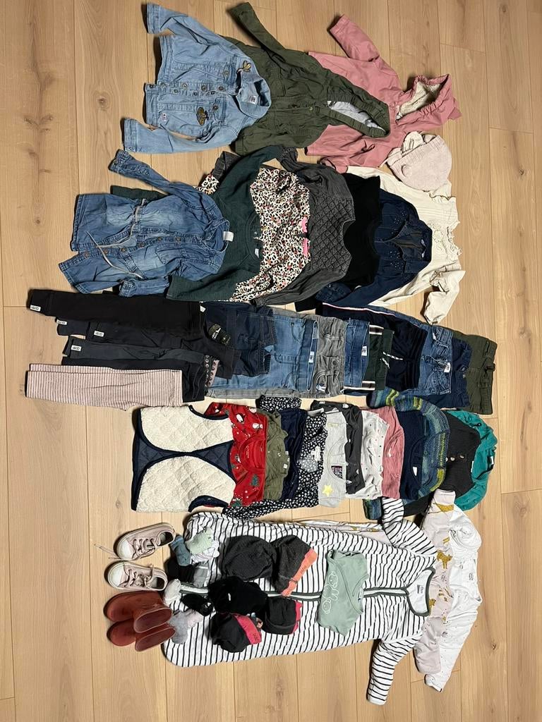 Bundel meisjeskleding maat 80/ 86/ 92, Ophalen of Verzenden, Gebruikt, Maat 92