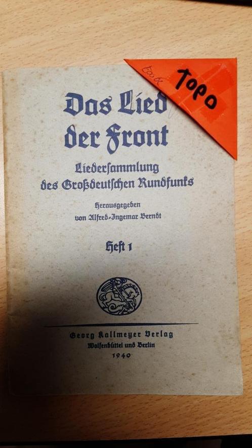 Das Lied der Front- Duitsland 1941, Verzamelen, Militaria | Tweede Wereldoorlog, Landmacht, Boek of Tijdschrift, Duitsland, Verzenden