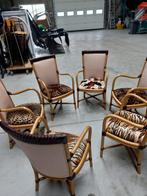 Gasparucci Italy stoelen 6st, Huis en Inrichting, Vijf, Zes of meer stoelen, Zo goed als nieuw, Riet of Rotan, Ophalen