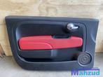 FIAT 500 Zwart rood links deurpaneel deurkaart 2007+, Ophalen, Gebruikt, -, -
