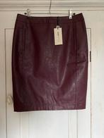 Nieuw met kaartje: Cadadia bordeaux rok faux leather 38, Maat 38/40 (M), Nieuw, Ophalen of Verzenden, Knielengte