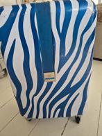 Suitsuit Reiskoffer met Zebraprint., Sieraden, Tassen en Uiterlijk, Koffers, Gebruikt, Hard kunststof, 35 tot 45 cm, Wieltjes