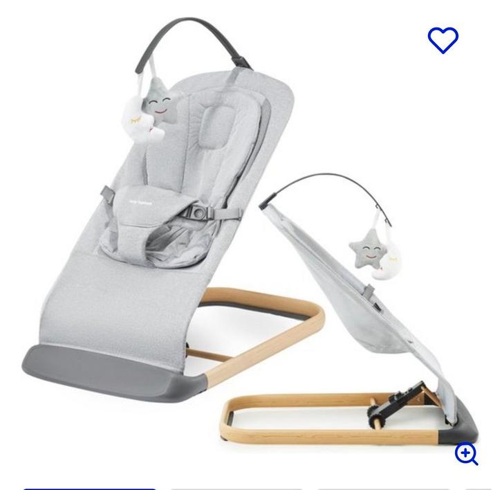 Moby-System LILY Schommelstoel - Grijs, Kinderen en Baby's, Wipstoeltjes, Nieuw, Schommelstoel, Overige merken, Met gordel(s) of riempje(s)