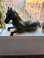 Antiek liggend paard brons chinees dynastie beeld ming, Ophalen of Verzenden