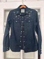 Bien Bleu Jeans Blouse - Maat S, Kleding | Dames, Blouses en Tunieken, Ophalen of Verzenden, Gedragen, Maat 36 (S), Blauw