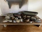 Brocante set oude verschillend bakvormpjes/ cakevorm, Ophalen of Verzenden, Gebruikt