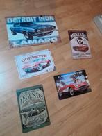 Bordjes  mustang,corvette ,camaro, Ophalen of Verzenden