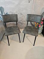 Eetkamerstoelen Dutchbone Willow grijs 2 stuks, Huis en Inrichting, Ophalen, Gebruikt, Twee, Metaal