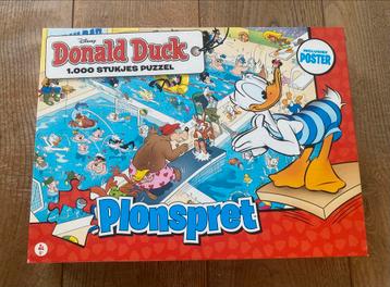 🎁 z.g.a.n. Donald Duck Legpuzzel Zwembad - 1000 Stukjes beschikbaar voor biedingen