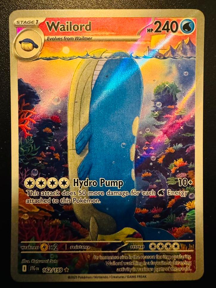 Pokémon Wailord #162 Journey Together, Hobby en Vrije tijd, Verzamelkaartspellen | Pokémon, Zo goed als nieuw, Ophalen of Verzenden