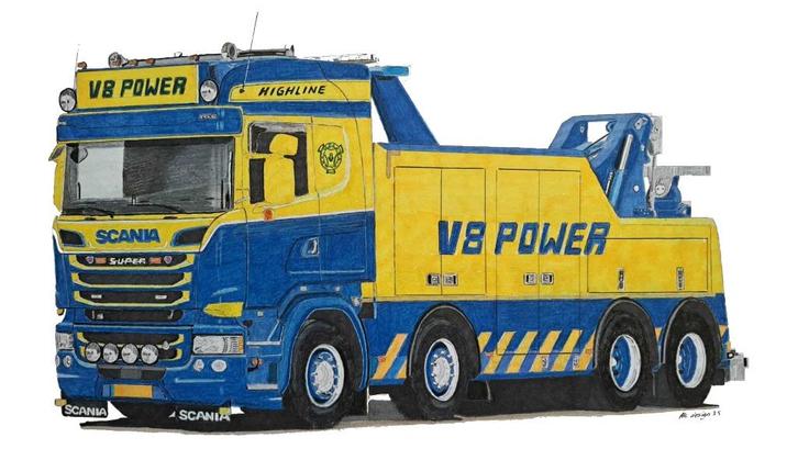 WSI Scania R730 V8power Wrecker / Bergingswagen Pre-order, Hobby en Vrije tijd, Modelauto's | 1:50, Nieuw, Bus of Vrachtwagen