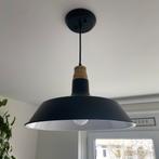 Zwarte hanglamp - metaal, Minder dan 50 cm, Industrieel, Metaal, Zo goed als nieuw