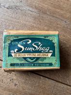 Vintage pakje Golden Sun Shag J & A.C van Rossem Rotterdam, Verzamelen, Ophalen of Verzenden, Gebruikt, Tabaksdoos of Verpakking